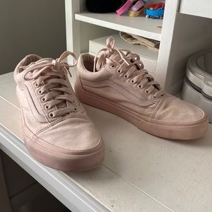 Light pink old skool vans